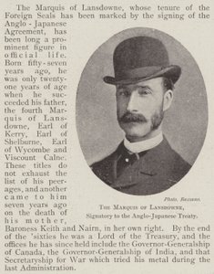 The Marquis of Lansdowne, Signatory to the Anglo-Japanese Treaty