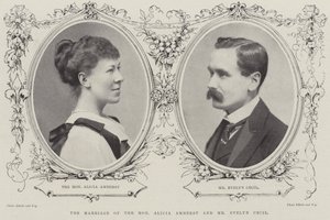 The Marriage of the Honourable Alicia Amherst and Mr Evelyn Cecil by English Photographer