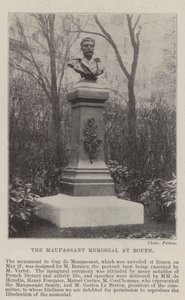 The Maupassant Memorial at Rouen by English Photographer
