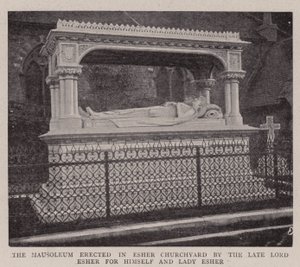 The Mausoleum erected in Esher Churchyard by the Late Lord Esher for himself and Lady Esher by English Photographer