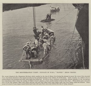 The Mediterranean Fleet, Pinnace of HMS Hawke being tested