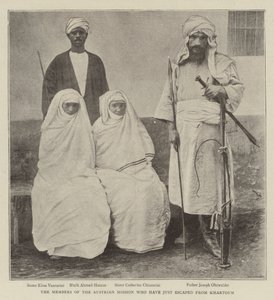 The Members of the Austrian Mission who have just escaped from Khartoum by English Photographer