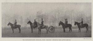 The Montgomeryshire Yeomanry, with Pom-Pom, returned from Active Service by English Photographer
