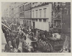 The Nationalist Arrests in Paris, Offices of the Grand Occident in the Rue Chabrol, Where M Guerin Was Besieged by English Photographer