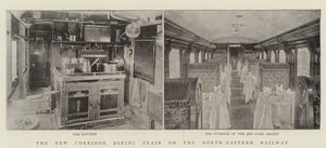 The New Corridor Dining Train on the North-Eastern Railway by English Photographer