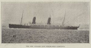 The New Cunard Line Steam-Ship Campania by English Photographer