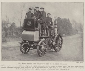 The New Motor Fire-Engine of the LCC Fire Brigade by English Photographer