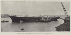 The New Royal Yacht Victoria and Albert, Launched at Pembroke on 9 May by English Photographer