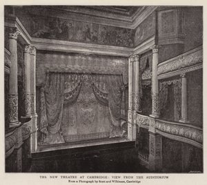 The New Theatre at Cambridge, View from the Auditorium by English Photographer