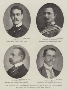 The Opening of Parliament, Movers and Seconders of the Address in Reply to the Speech from the Throne