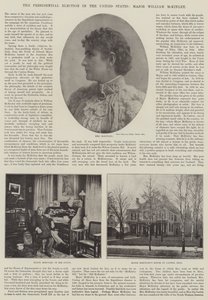 The Presidential Election in the United States, Major William McKinley by English Photographer