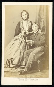 The Prince and Princess of Wales by English Photographer