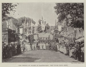The Prince of Wales at Eastbourne, the Cycle Club Arch by English Photographer