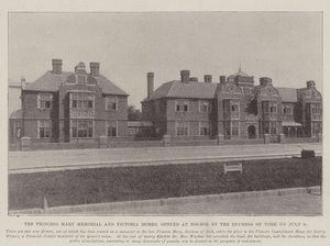 The Princess Mary Memorial and Victoria Homes, opened at Bognor by the Duchess of York on 9 July