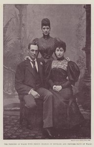 The Princess of Wales with Prince Charles of Denmark and Princess Maud of Wales by English Photographer