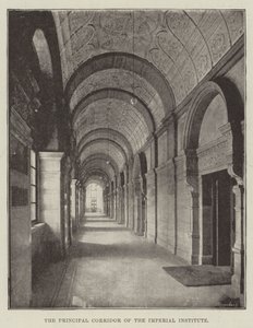 The Principal Corridor of the Imperial Institute by English Photographer