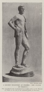 The Recent Discovery at Pompeii, the Statue of Perseus by English Photographer