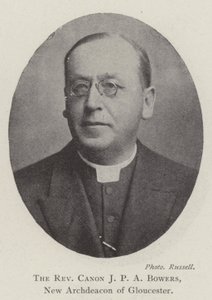 The Reverend Canon J P A Bowers, New Archdeacon of Gloucester