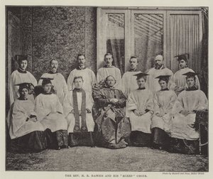 The Reverend H R Haweis and his Mixed Choir by English Photographer