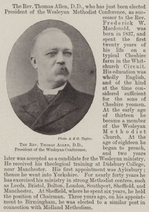 The Reverend Thomas Allen, DD, President of the Wesleyan Conference by English Photographer