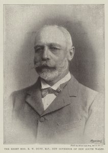 The Right Honourable R W Duff, MP, New Governor of New South Wales by English Photographer