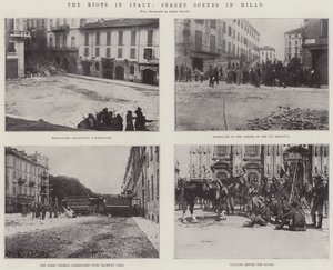 The Riots in Italy, Street Scenes in Milan by English Photographer