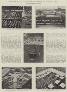 The Roman Villa recently discovered at Darenth, Kent by English Photographer