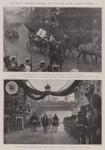 The Royal Progress through the City and South London, 25 October