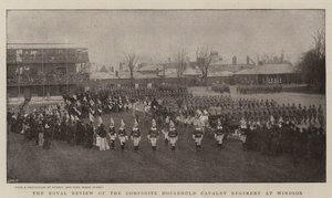 The Royal Review of the Composite Household Cavalry Regiment at Windsor by English Photographer
