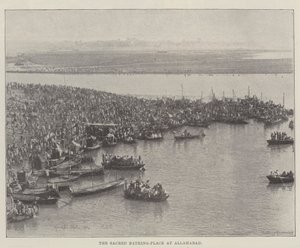 The Sacred Bathing-Place at Allahabad by English Photographer