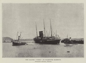The Salved Paris in Falmouth Harbour by English Photographer
