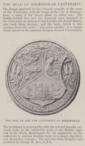 The Seal of the New University of Birmingham by English Photographer