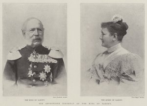 Seventieth Birthday of the King of Saxony by English Photographer