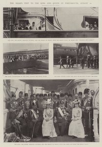 The Shahs Visit to the King and Queen at Portsmouth, 20 August