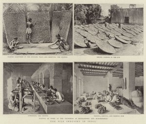 The Silk Industry in India by English Photographer