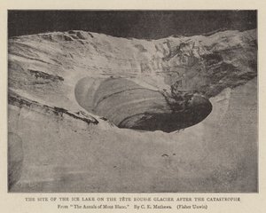 The Site of the Ice Lake on the Tete Rousse Glacier after the Catastrophe by English Photographer