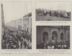 The Spanish-American War, Scenes in Las Palmas, Grand Canary, Now Being Fortified and Provisioned by Spain by English Photographer