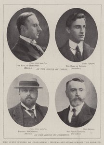 The State Opening of Parliament, Movers and Seconders of the Address by English Photographer