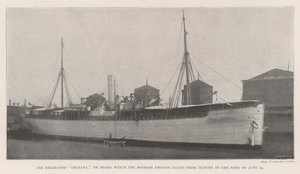 The Steam-Ship Orotava, on Board which the Moorish Embassy sailed from Tilbury to the Nore on 24 June by English Photographer