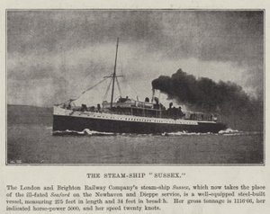 The Steam-Ship Sussex by English Photographer