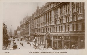 The Strand, Hotel Cecil, London by English Photographer