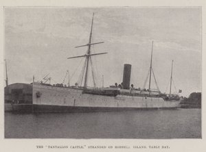 The Tantallon Castle, stranded on Robbers Island, Table Bay by English Photographer