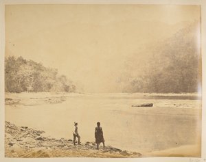 The Teesta at Bheerkotee. Views of Darjeeling, 1870