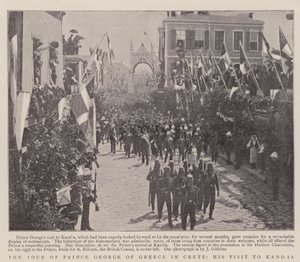 The Tour of Prince George of Greece in Crete, his Visit to Kandia by English Photographer
