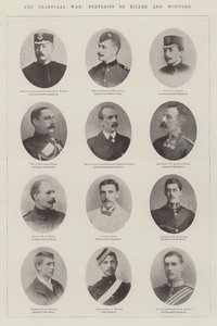 The Transvaal War, Portraits of Killed and Wounded by English Photographer