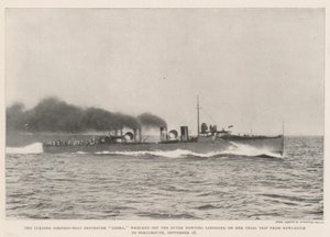 The Turbine Torpedo-Boat Destroyer Cobra, wrecked off the Outer Dowsing Sandbank on her Trial Trip from Newcastle to Portsmouth, 18 September by English Photographer