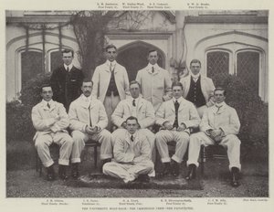 The University Boat-Race, the Cambridge Crew, the Favourites by English Photographer