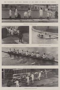 The University Boat Race, Practice of the Crews at Henley and Cookham