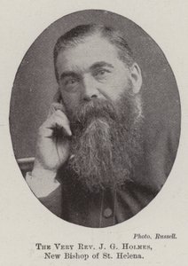 The Very Reverend J G Holmes, New Bishop of St Helena by English Photographer