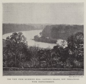 The View from Richmond Hill, Glovers Island, now threatened with Disfigurement by English Photographer